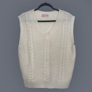 Cream Sweater Vest